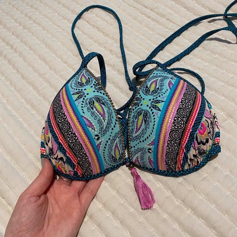 Patterned Swimsuit Top